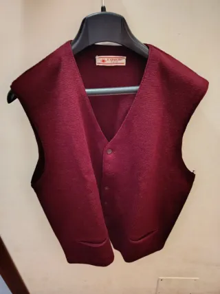 Gilet Vintage Uomo Bordeaux Elegante Il Granchio