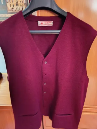 Gilet Vintage Uomo Bordeaux Elegante Il Granchio