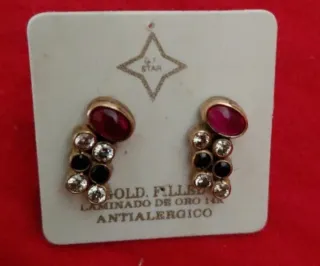 Pendientes Oro Laminado 14kl GF STAR