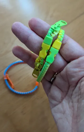 Set 4 Pulseras Cremallera