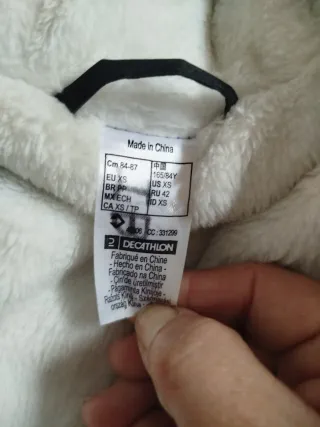 Abrigo Decathlon Negro Mujer