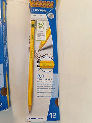 22 matite Lyra Temagraph H/3 e B/1