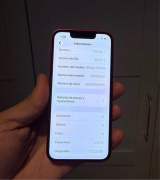 Vendo iPhone 13 mini rosso 128GB