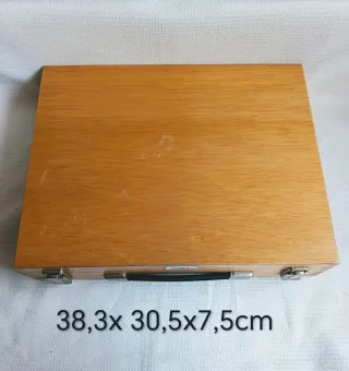 Caja de madera BONFIL para pinturas