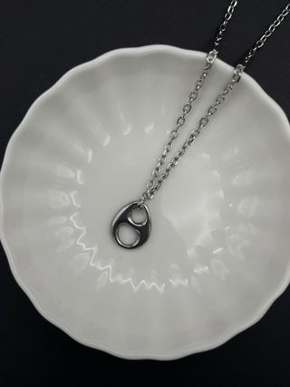 Collana taglio diamante con ciondolo minimal