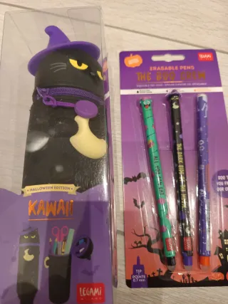 Set penne cancellabili Halloween Legami e astuccio