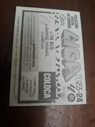 Cromo Lamine Yamal 19 bis LaLiga EA Sports