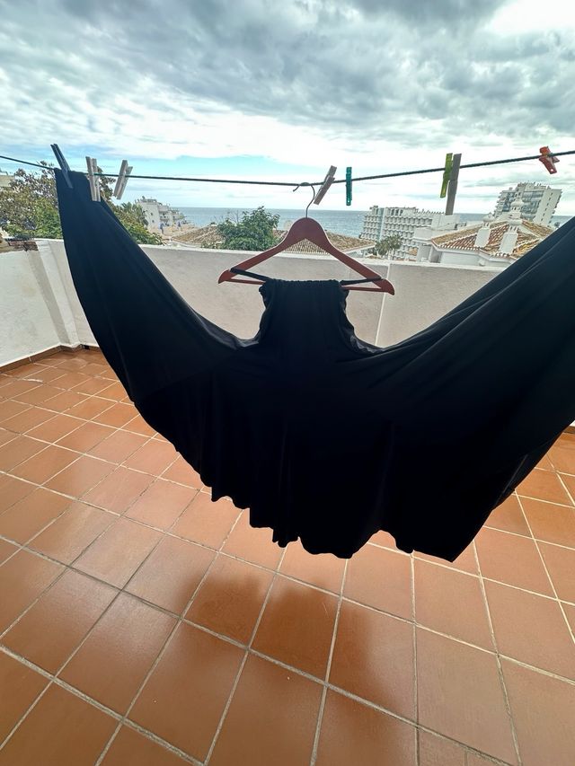 Falda Flamenca Negra