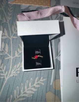 Anillo Pandora Rosa Encantada Bella y Bestia