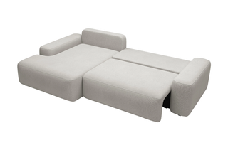 Sofá rinconera izquierda gris claro DAVISO