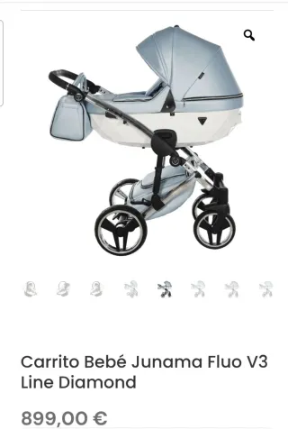 Carro Bebé Junama Fluo V3 Diamond