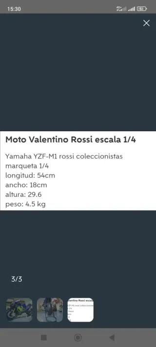 Maqueta Yamaha Valentino Rossi 46