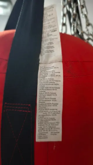 Saco de boxeo Outshock rojo