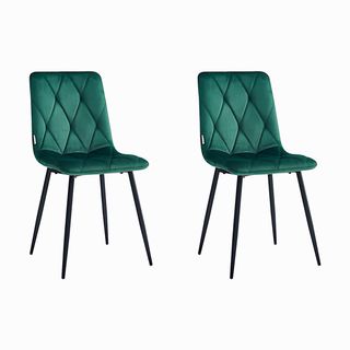 Silla Helsinki Esmeralda Negro