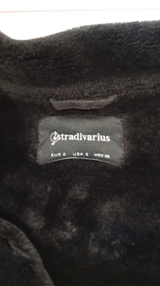 Chaqueta Stradivarius Negra Mujer