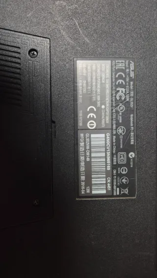 Portátil ASUS ROG Negro/Gris