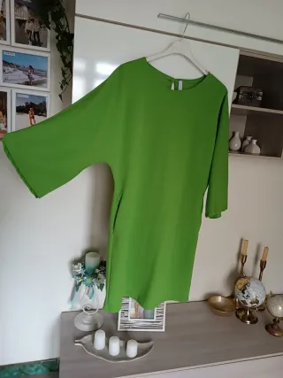 Abito verde manica 3/4