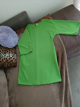 Abito verde manica 3/4