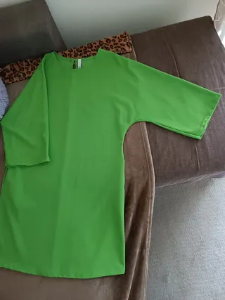 Abito verde manica 3/4