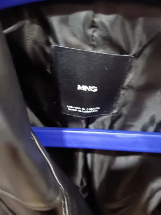 Cazadora Biker Mango Talla XL Mujer