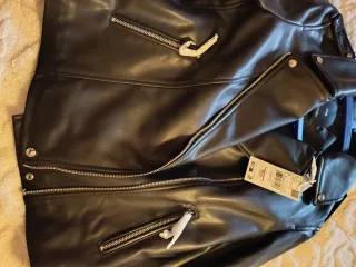 Cazadora Biker Mango Talla XL Mujer