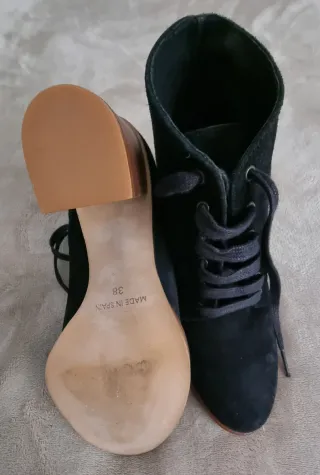 Botines Fosco negros de tacón mujer talla 38