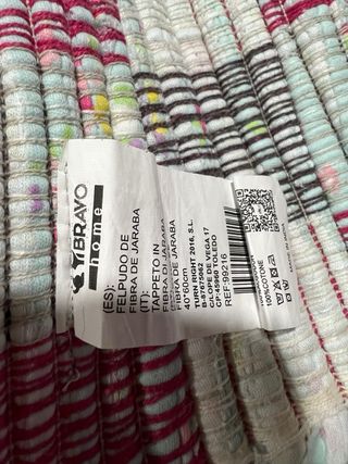 Alfombra de tela para pies