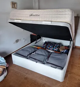 Canapé abatible y colchón