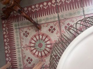 Mesa auxiliar redonda metal dorado