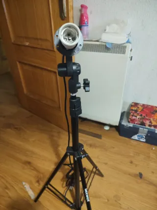 Soporte foco cámara y softbox