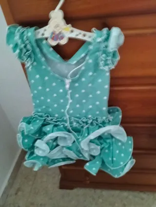 Traje Gitana Niña 0-2 años.  Muy poco uso los 4