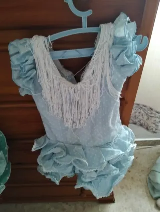 Traje Gitana Niña 0-2 años.  Muy poco uso los 4