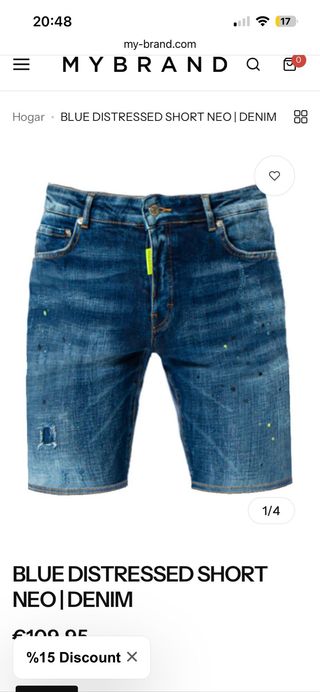 Pantalones cortos vaqueros My Brand