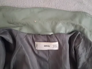 Cazadora Mango Verde Talla XS