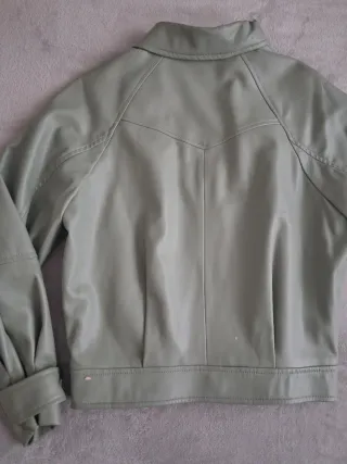 Cazadora Mango Verde Talla XS