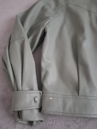 Cazadora Mango Verde Talla XS