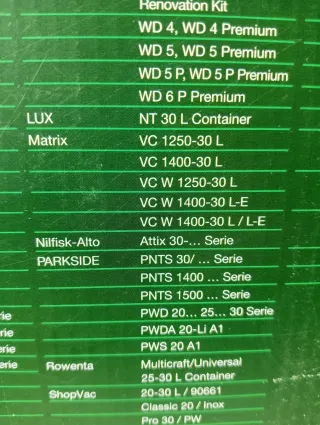 10 Bolsas de filtro PARKSIDE para Aspiradoras