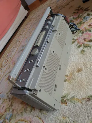 Radio Cassette Panasonic Plata Gris