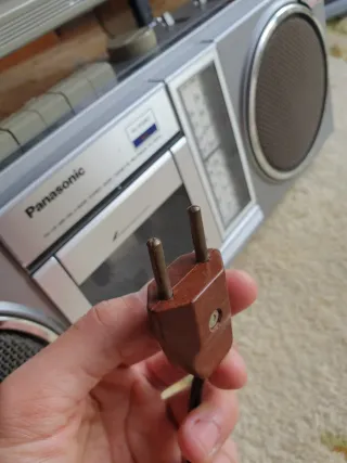 Radio Cassette Panasonic Plata Gris