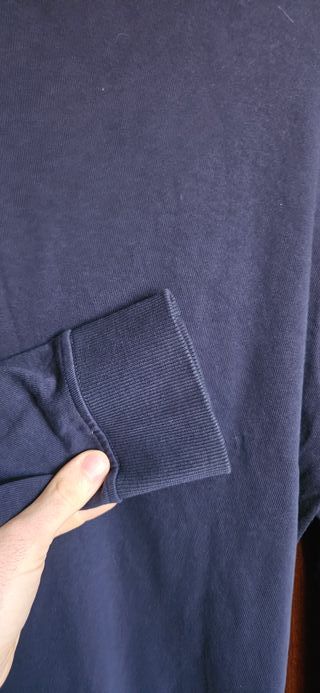 Sudadera azul manga larga