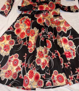 Vestido estampado floral