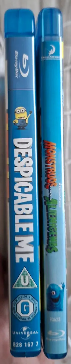 Pack Pelis Bluray: Gru y Monstruos vs alienigenas