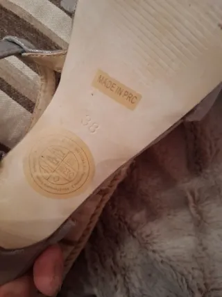 Sandalias Plataforma Tacón Alto Plata