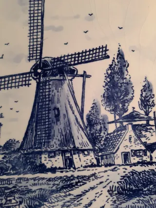 Plato decorativo Delft  21 cm