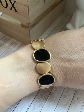 Conjunto Parfois: Pulsera y Pendientes Dorados