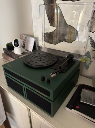 Tocadiscos Wilco Verde Oscuro Nuevo con altavoces