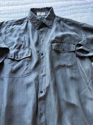 Camisa súper fresca, caballero, Seda.