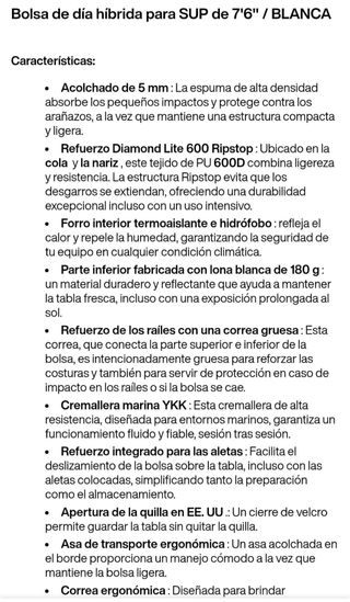 Funda Tabla SUP Hybrid 7'6