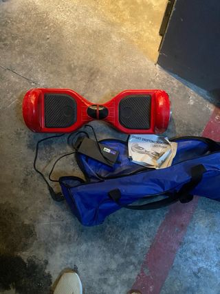 Hoverboard Rojo con Cargador y Bolso