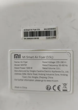 Freidora de Aire Xiaomi Mi 3.5L